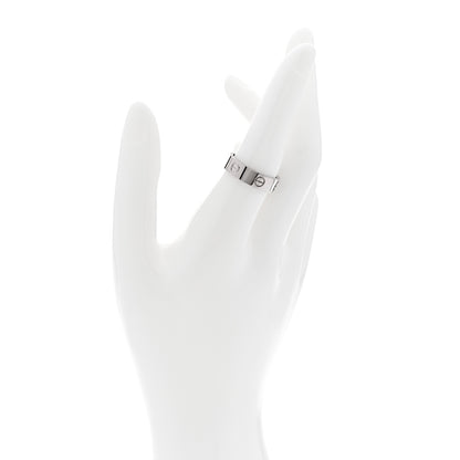 Cartier 18K White Gold 5.5mm LOVE Ring 56 7.5 2 of 5