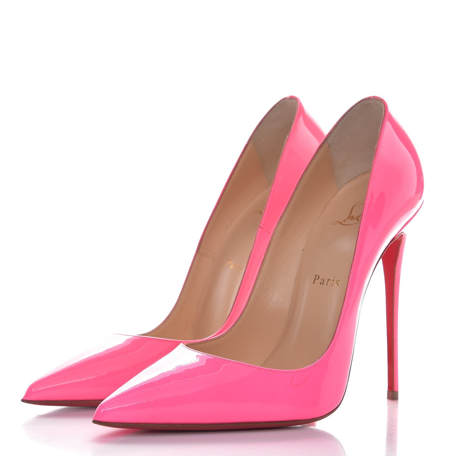 Christian Louboutin Patent So Kate 120 Pumps 39 Shocking Pink 3 of 9