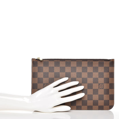 Louis Vuitton Damier Ebene Neverfull MM GM Pochette 2 of 9