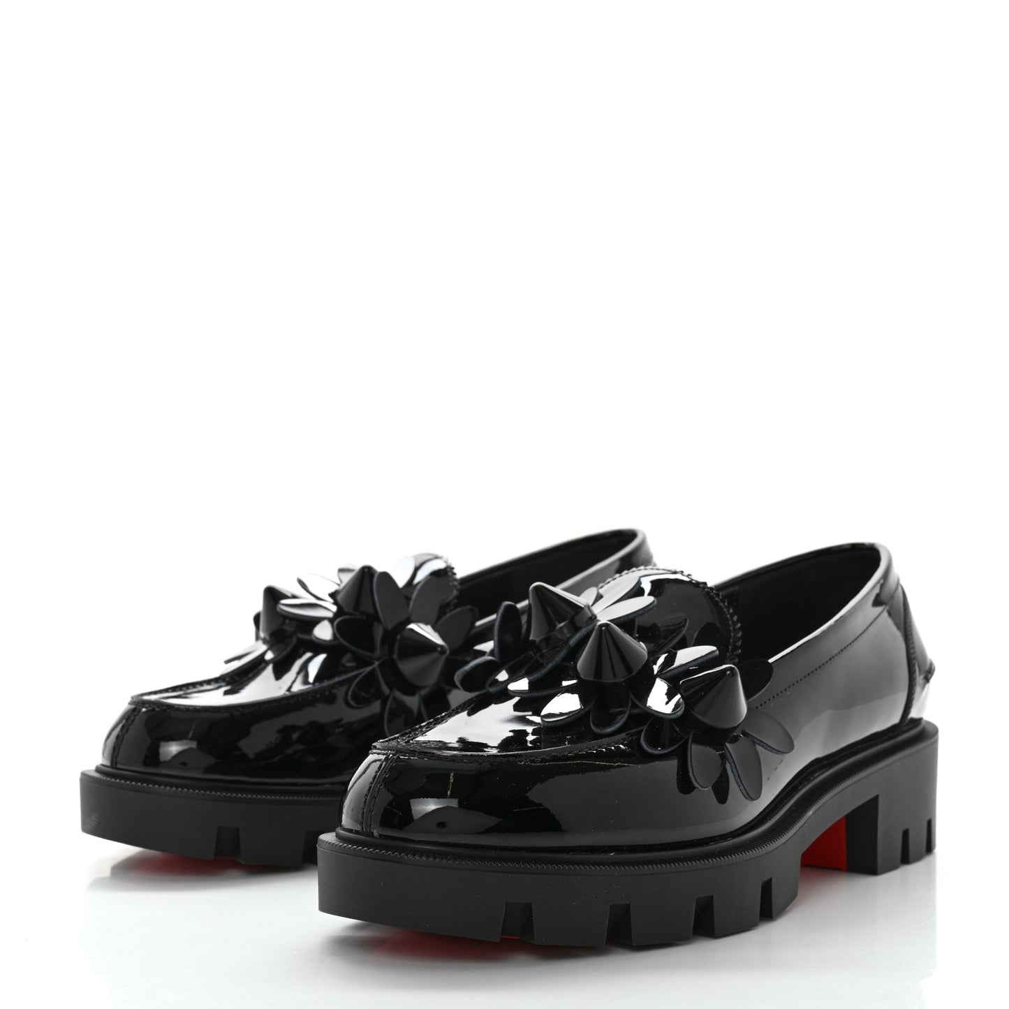 Patent Daisy Loafers 37.5 Black