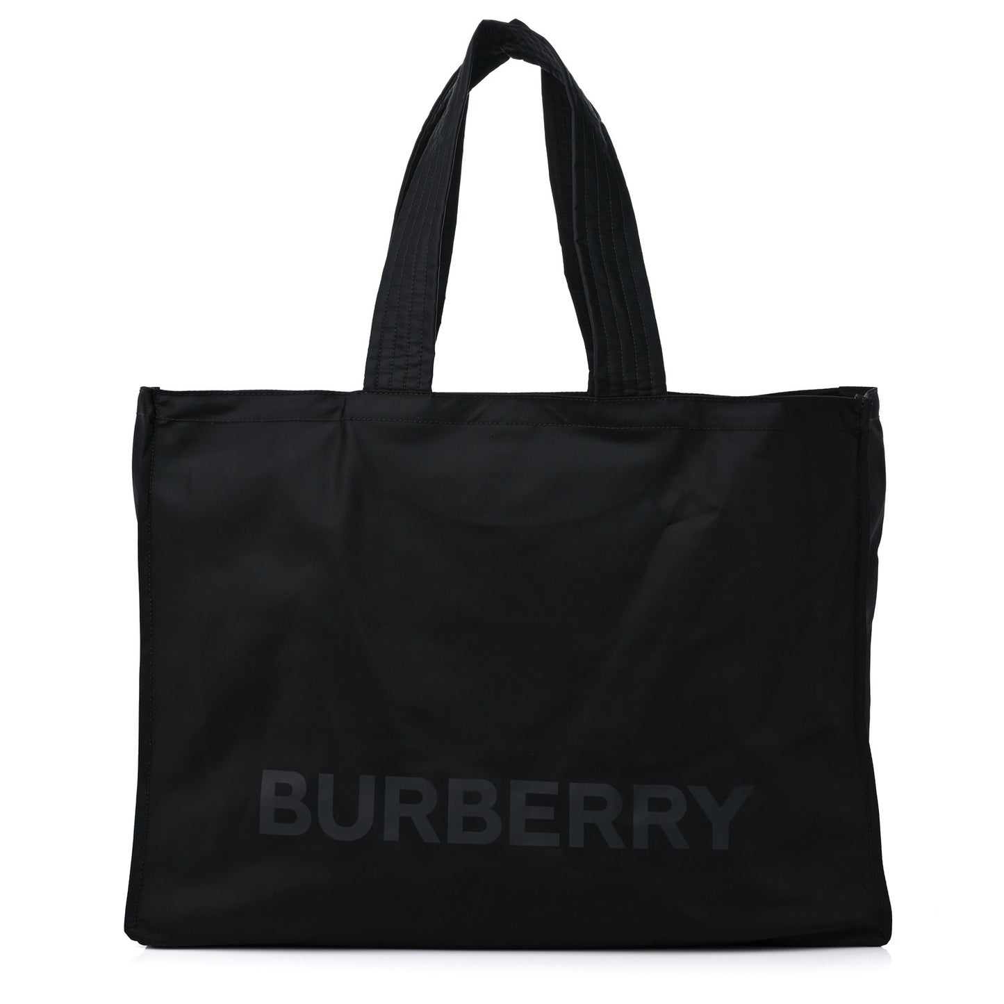 Nylon Logo Tote Black