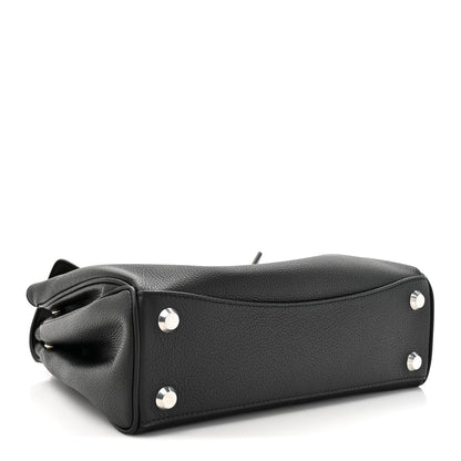 Balenciaga Grained Calfskin Small Rodeo Top Handle Handbag Black 4 of 10