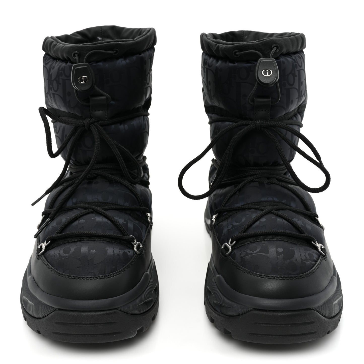 Nylon Oblique Mens Snow Ankle Boot 43 Black