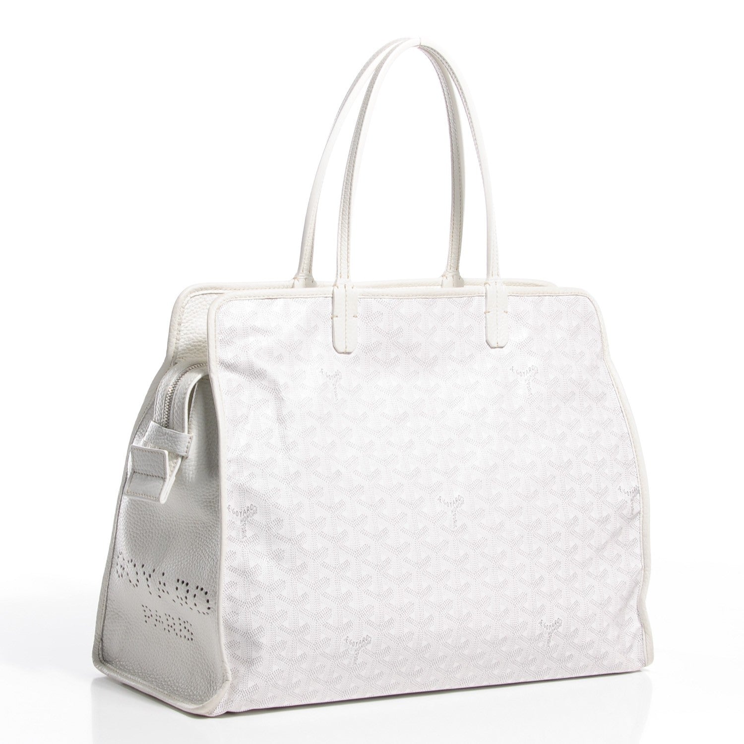 Goyard Goyardine Sac Hardy Pet Carrier PM White 3 of 9