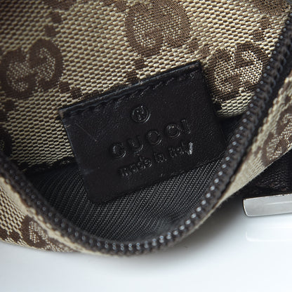 Gucci GG Monogram Double Pocket Belt Bag Dark Brown 6 of 12