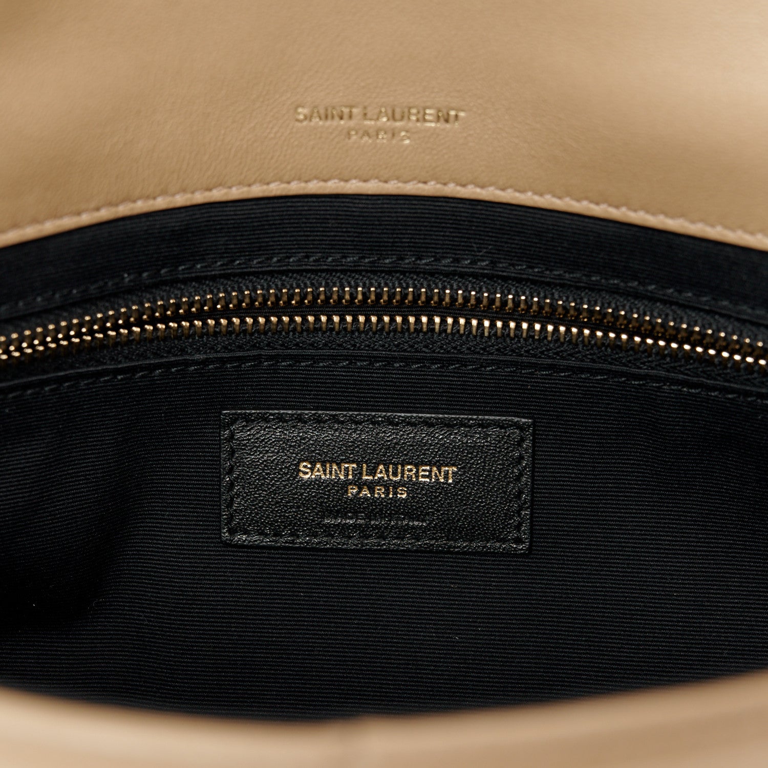Saint Laurent Lambskin Patchwork Monogram Medium Jamie Beige 7 of 11