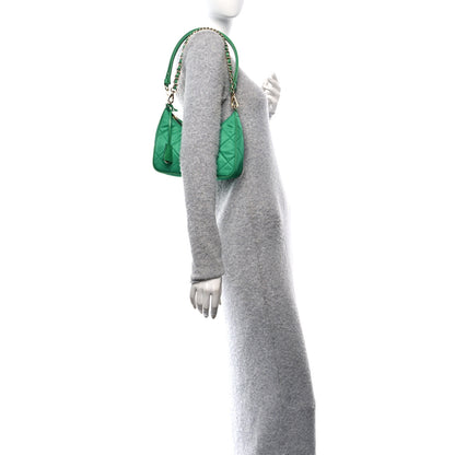 Prada Re-Nylon Saffiano Stitched Mini Re-Edition 1995 Chaine Shoulder Bag Menta 2 of 9