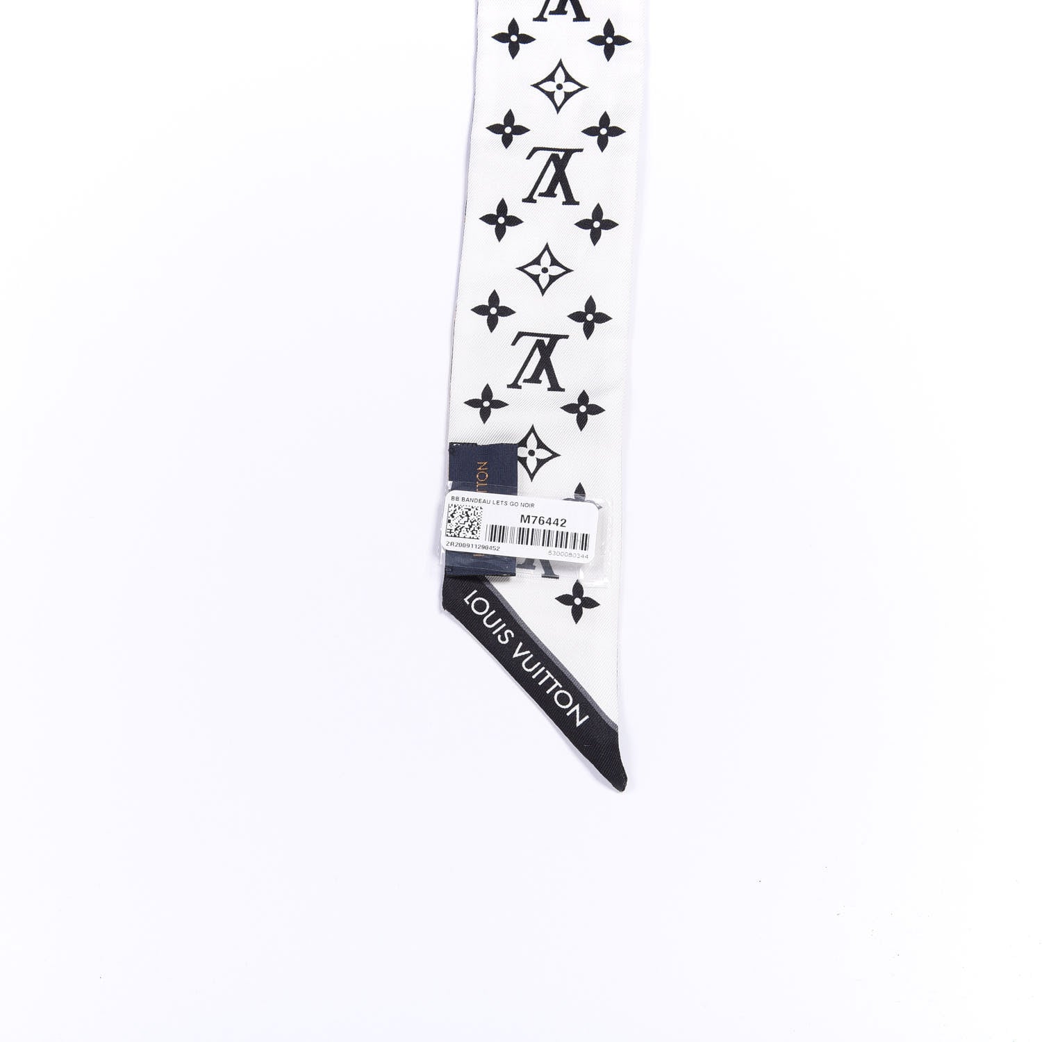 Louis Vuitton Silk Monogram Let's Go BB Bandeau Black 3 of 3
