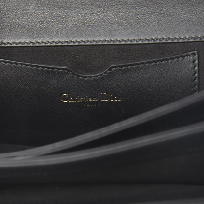Christian Dior Sequin Suede Calfskin Logo Clutch Black Multicolor 6 of 12