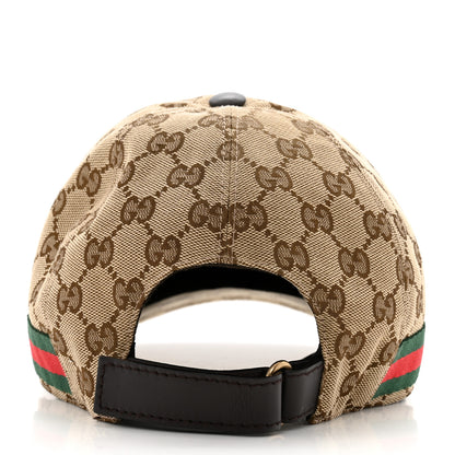 Gucci Monogram Web Baseball Hat M Beige Cocoa 6 of 11