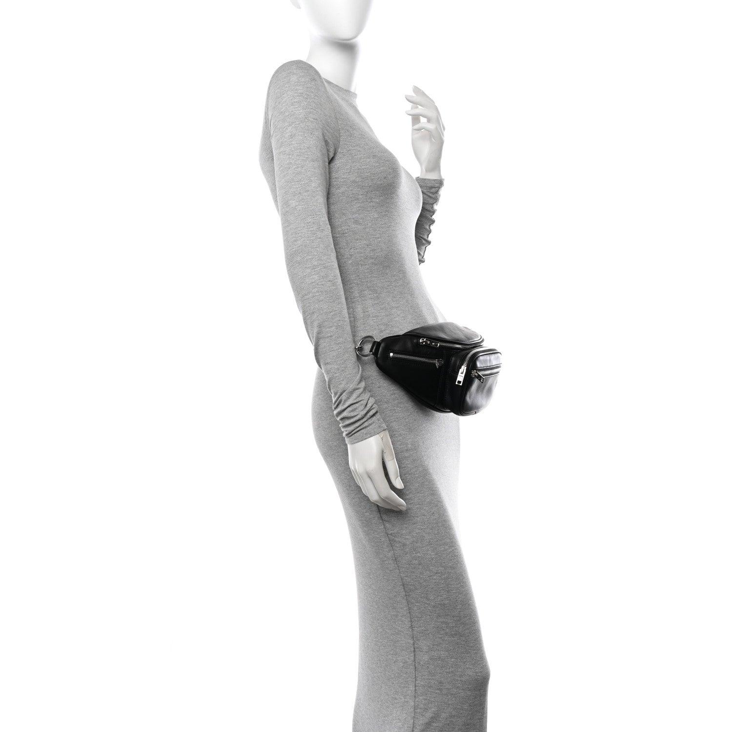 Alexander Wang Lambskin Attica Belt Bag Black 2 of 10