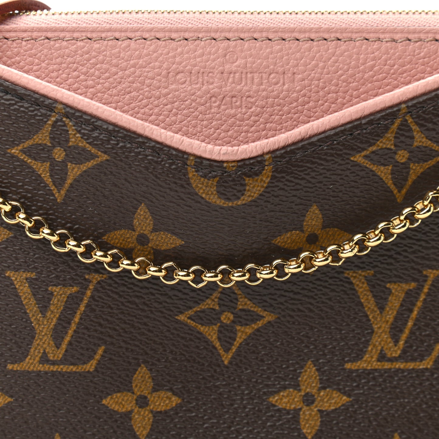 Monogram Pallas Clutch Rose Poudre