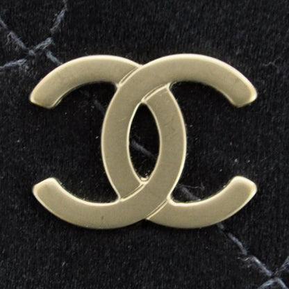 Chanel Satin Quilted Evening Flap Bag Black 7 of 10