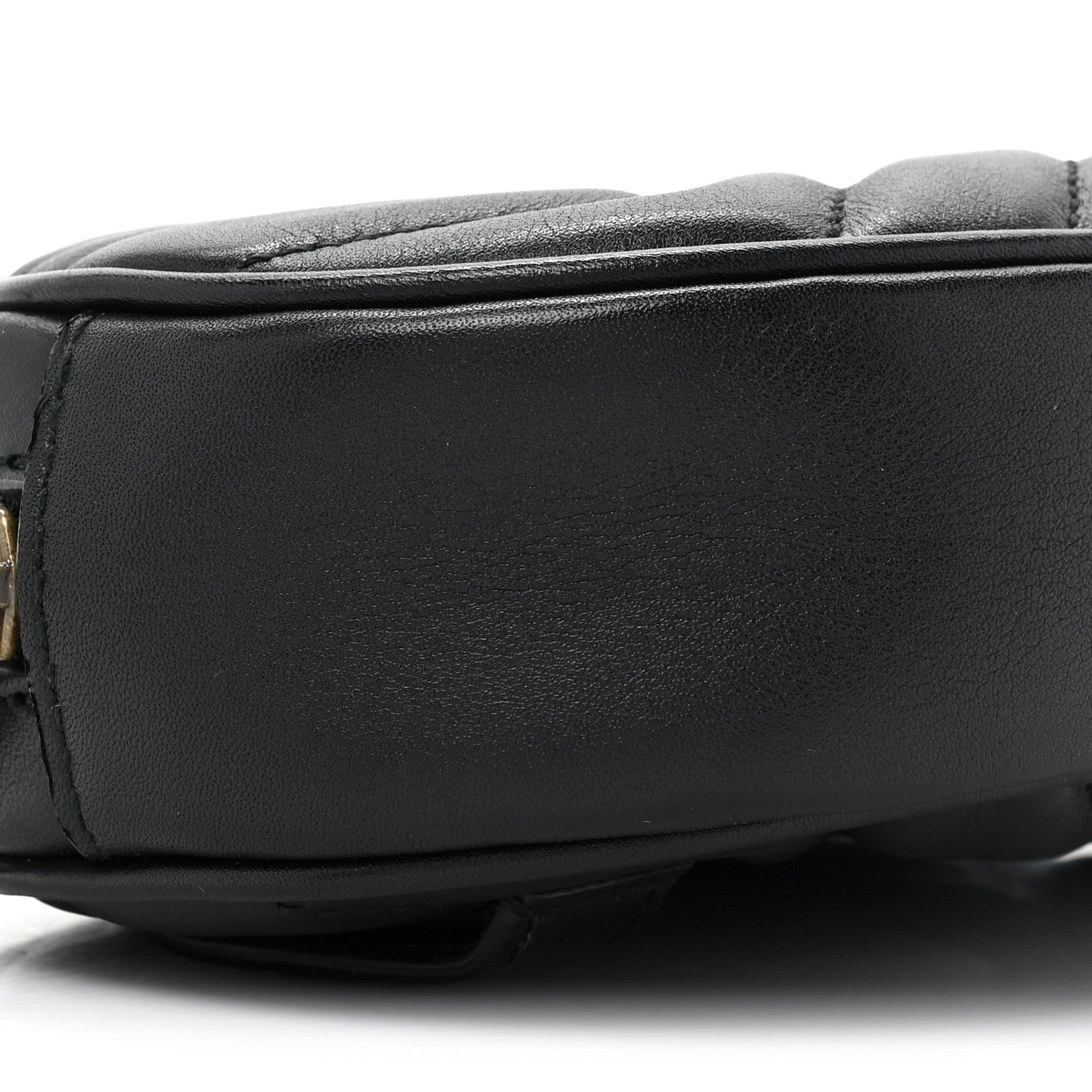 Gucci Calfskin Matelasse GG Marmont Belt Bag 75/30 Black 9 of 10