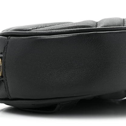 Gucci Calfskin Matelasse GG Marmont Belt Bag 75/30 Black 9 of 10