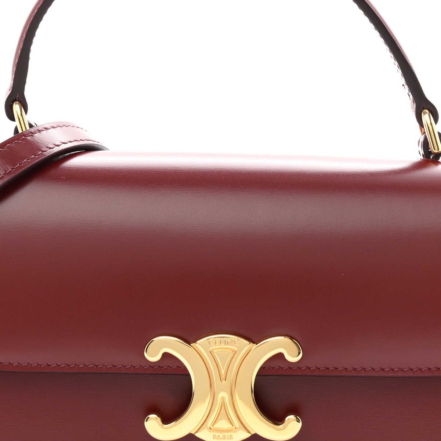 Shiny Calfskin Teen Lola Bag Light Burgundy