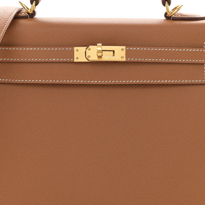 Hermes Epsom Kelly Sellier 25 Gold 8 of 11