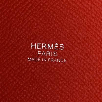 Hermes Epsom Tressage De Cuir Picotin Lock 18 PM Capucine Celeste Rouge H 6 of 12