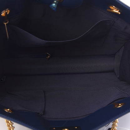 Chanel Calfskin Quilted Large Boy Tote Navy 7 of 10