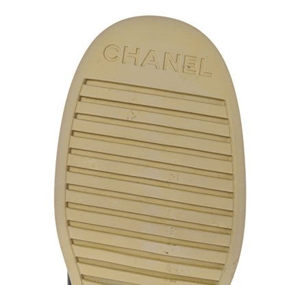 Chanel Lambskin Shearling Quilted CC Turnlock Loafers 38 Black 9 of 10