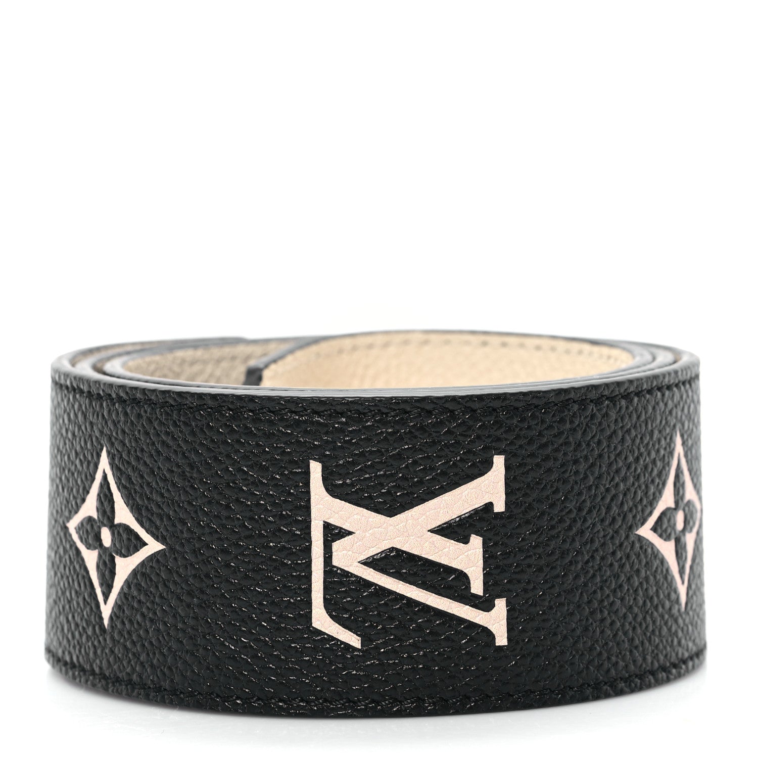 Louis Vuitton Empreinte Monogram Bandouliere Shoulder Strap Black Beige 2 of 4