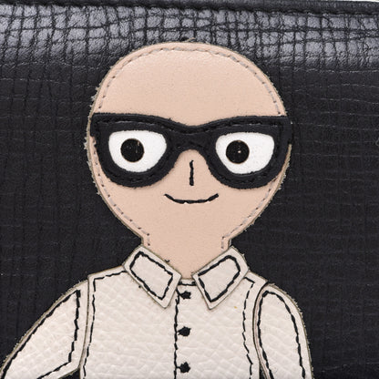 Dolce & Gabbana Dauphine Family Patch Zip Around Wallet Black 8 of 11