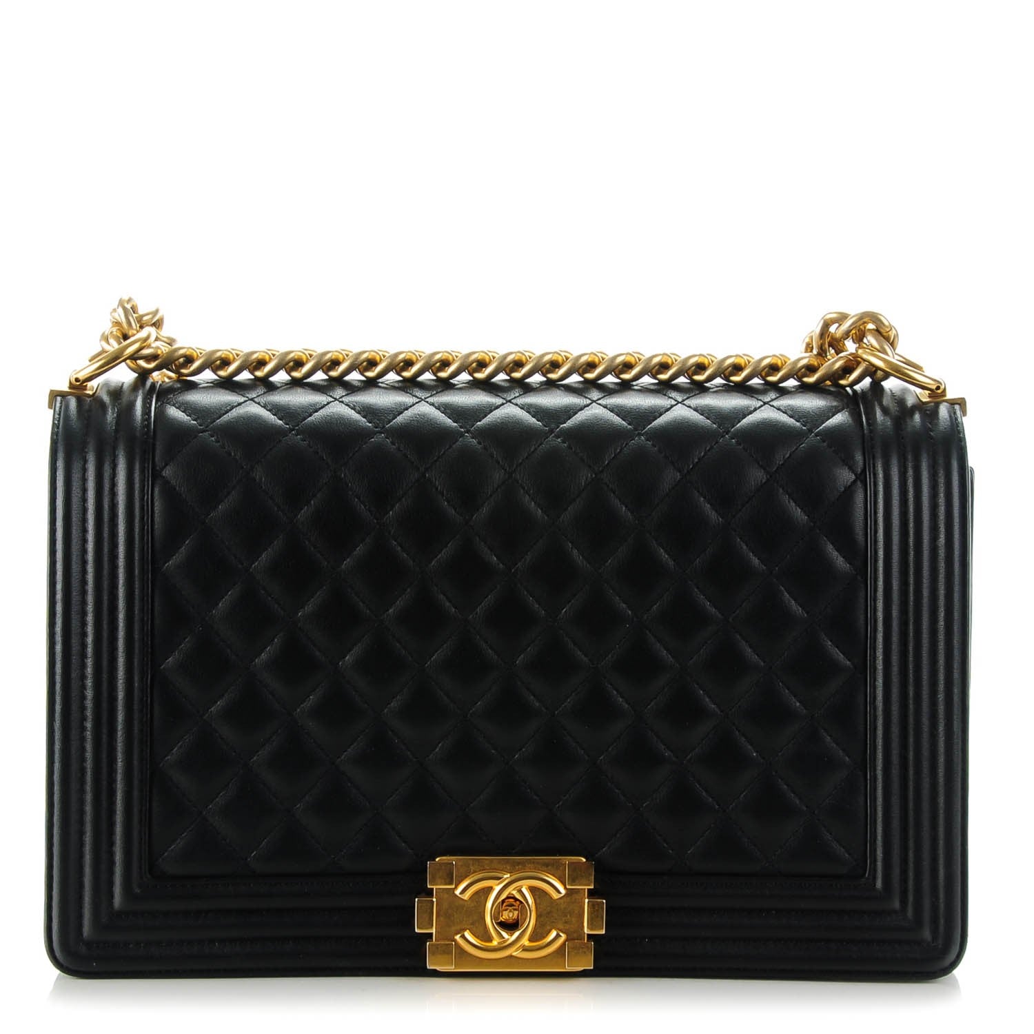 Chanel Calfskin Quilted New Medium Boy Flap Black 1 of 8
