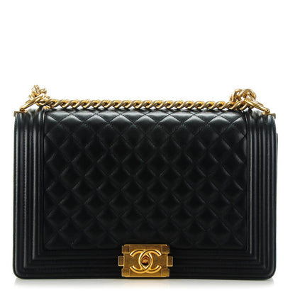 Chanel Calfskin Quilted New Medium Boy Flap Black 1 of 8