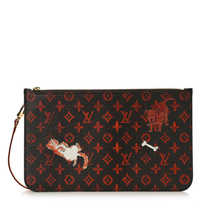 Louis Vuitton Catogram Neverfull MM GM Pochette Marron 1 of 8