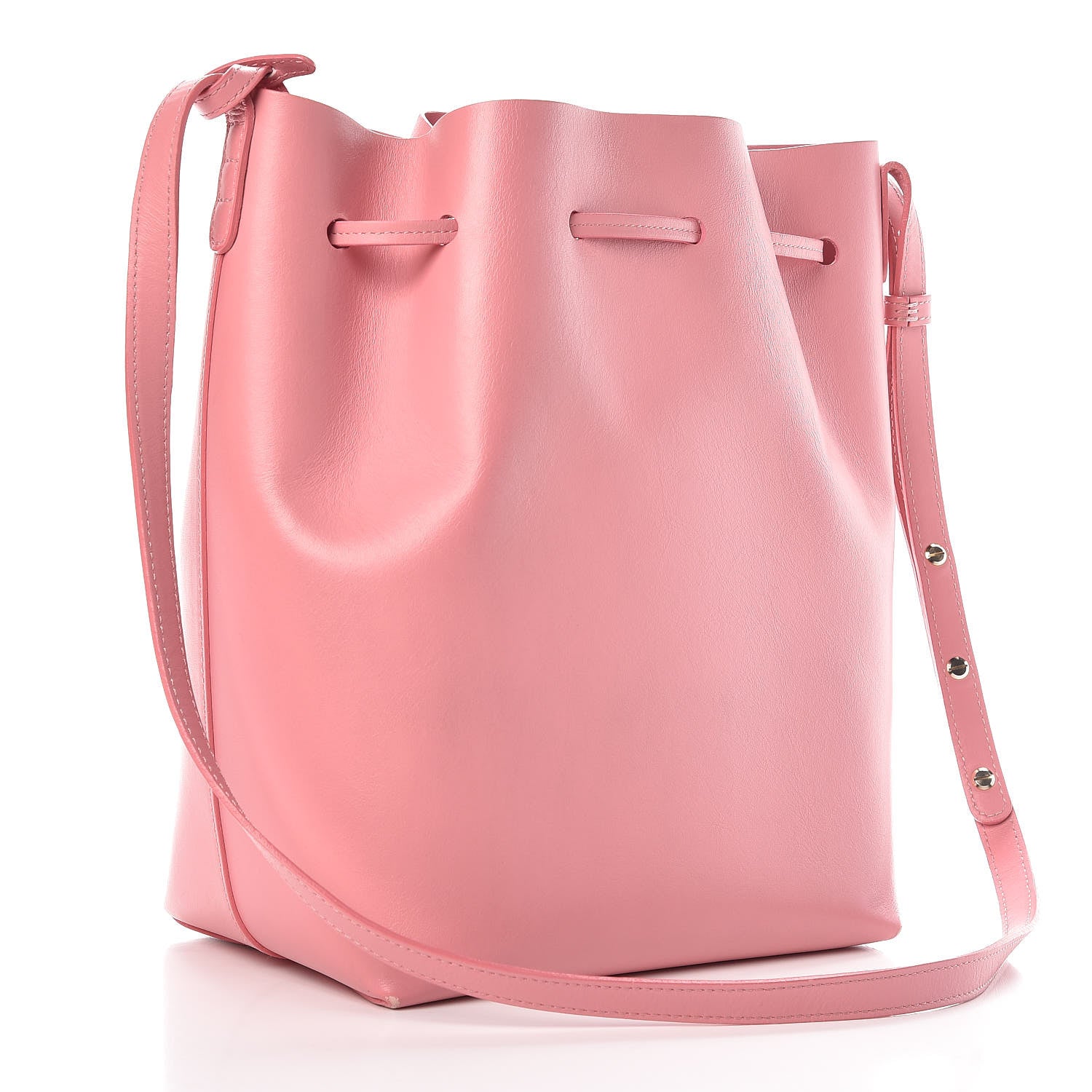 Mansur Gavriel Calfskin Bucket Bag Peony 4 of 15