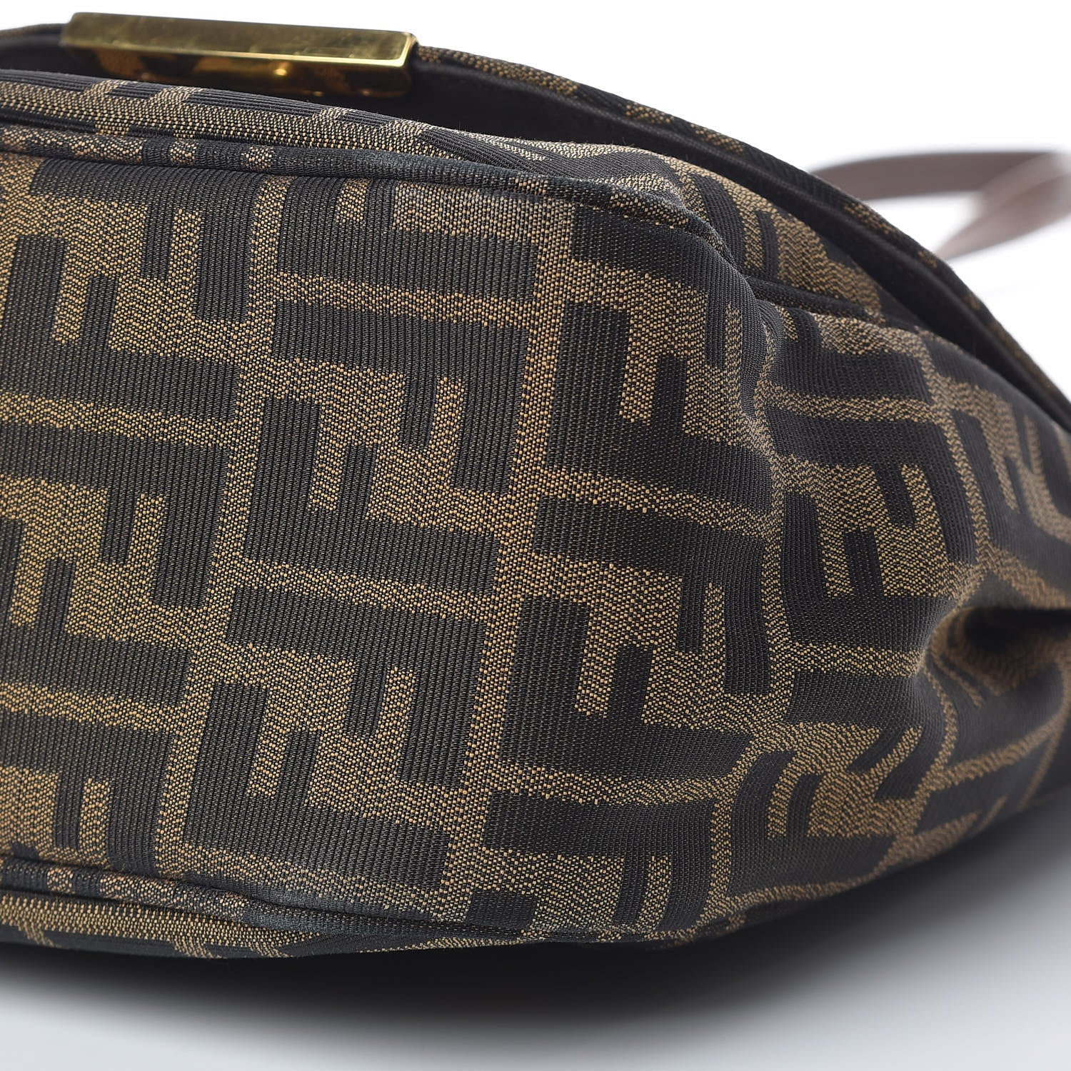 Fendi Zucca Vitello Artic Small Messenger Bag Tobacco Castagna 11 of 11
