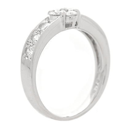 Parker & West by FASHIONPHILE Platinum Diamond .70ctw Flower Ring 53 6.5 6 of 10