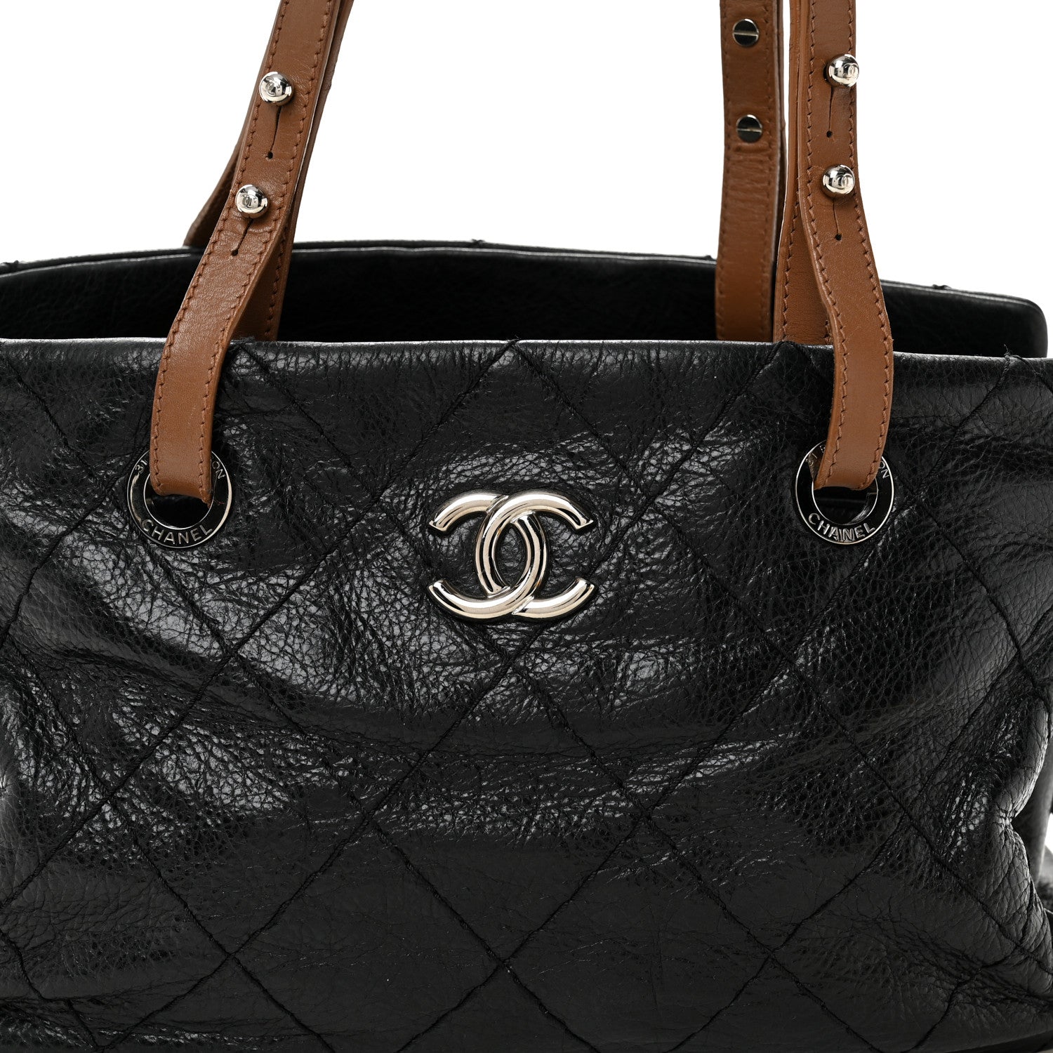 Chanel Glazed Calfskin On the Road Zip Tote Black 1788134