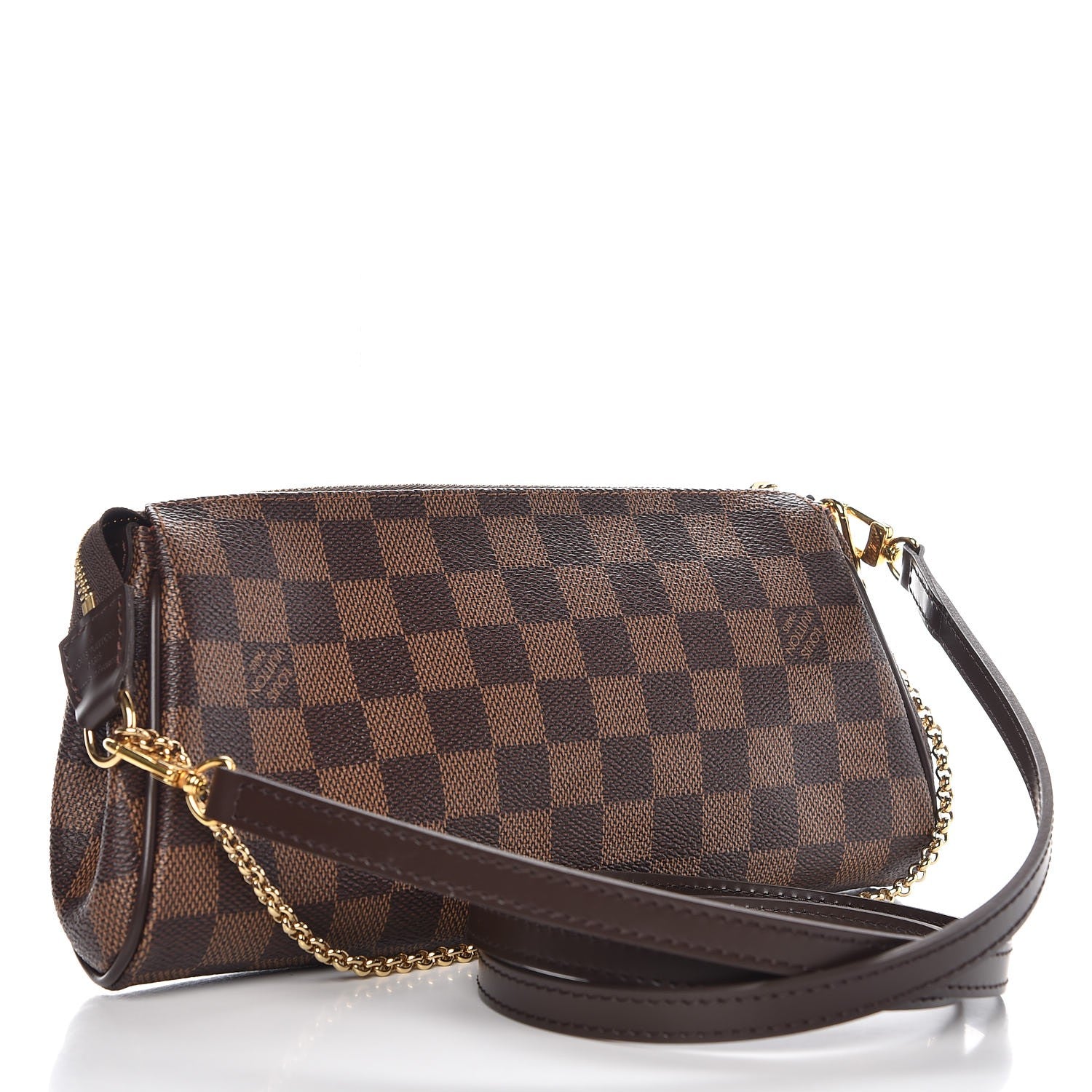 Louis Vuitton Damier Ebene Eva Clutch 3 of 8