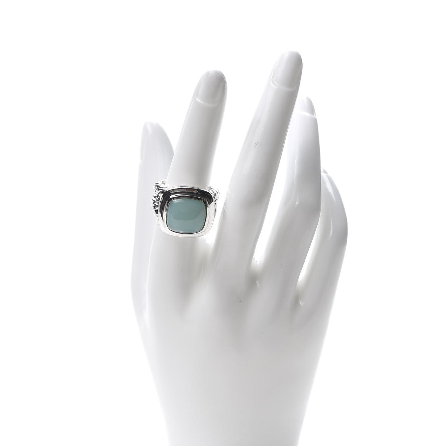 Sterling Silver Chalcedony 17mm Albion Ring 54 6.75