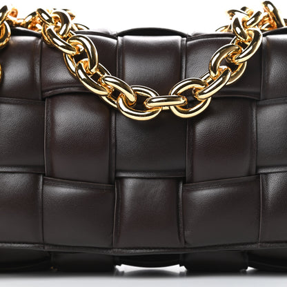 Bottega Veneta Lambskin Maxi Intreccio Padded Chain Cassette Crossbody Bag Black 7 of 10