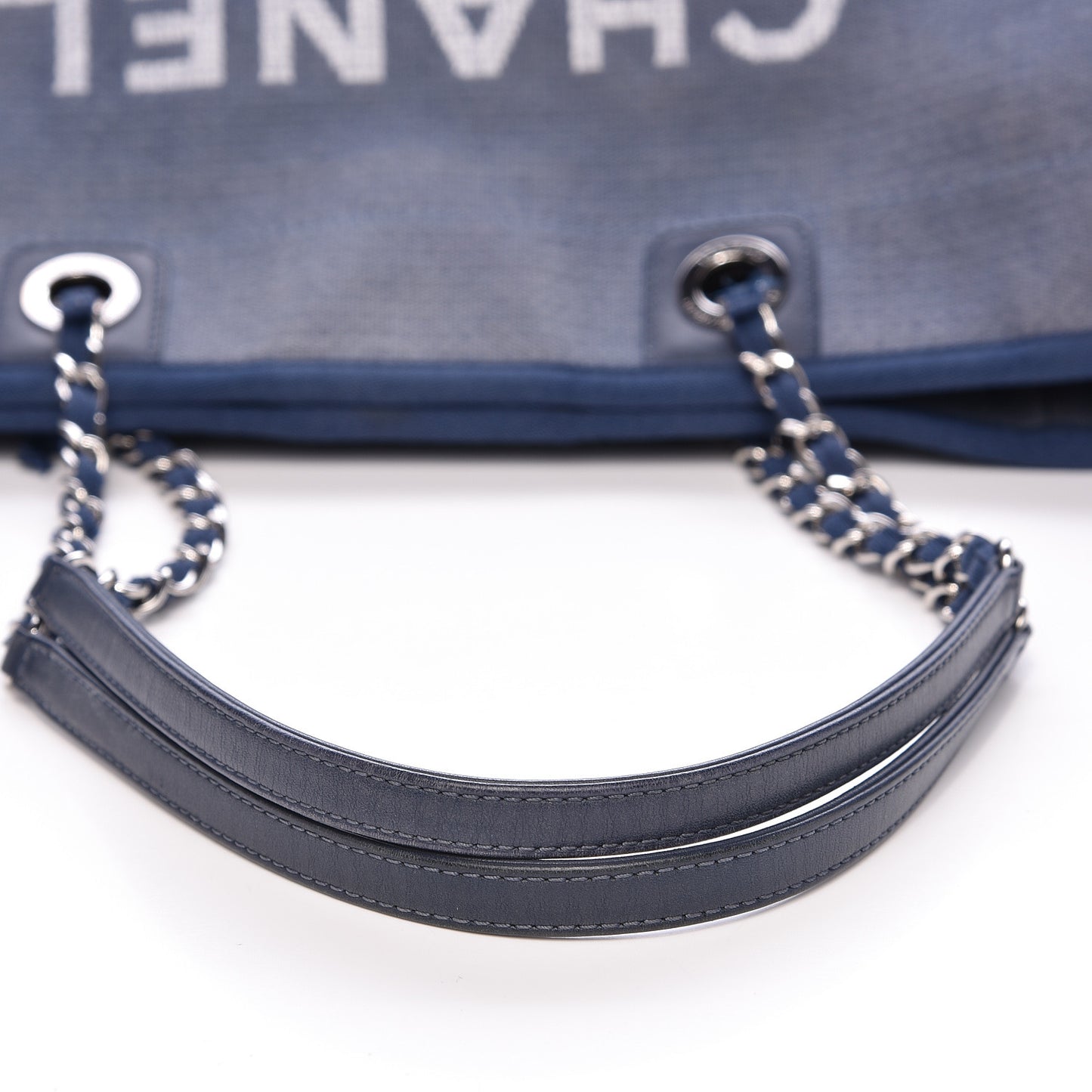 Canvas Small Deauville Tote Blue
