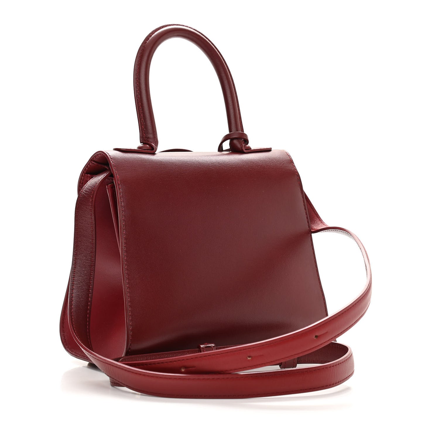 Box Calfskin Mini Brillant Satchel Red