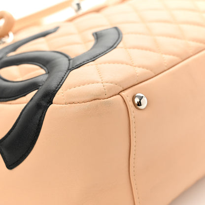 Chanel Calfskin Quilted Large Cambon Flap Beige Black Beige Black 9 of 14