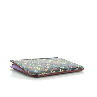 Louis Vuitton Monogram Multicolor Key Pouch Black Violet 4 of 7
