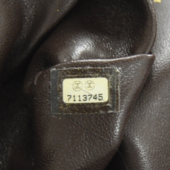 Suede Square Stitched Shoulder Bag Brown