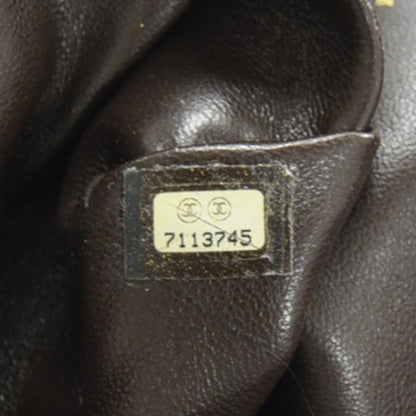 Chanel Suede Square Stitched Shoulder Bag Brown 8 of 12