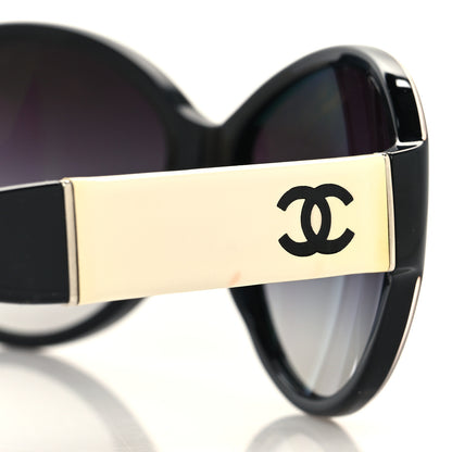 Chanel Acetate CC Sunglasses 5229Q Black White 8 of 11