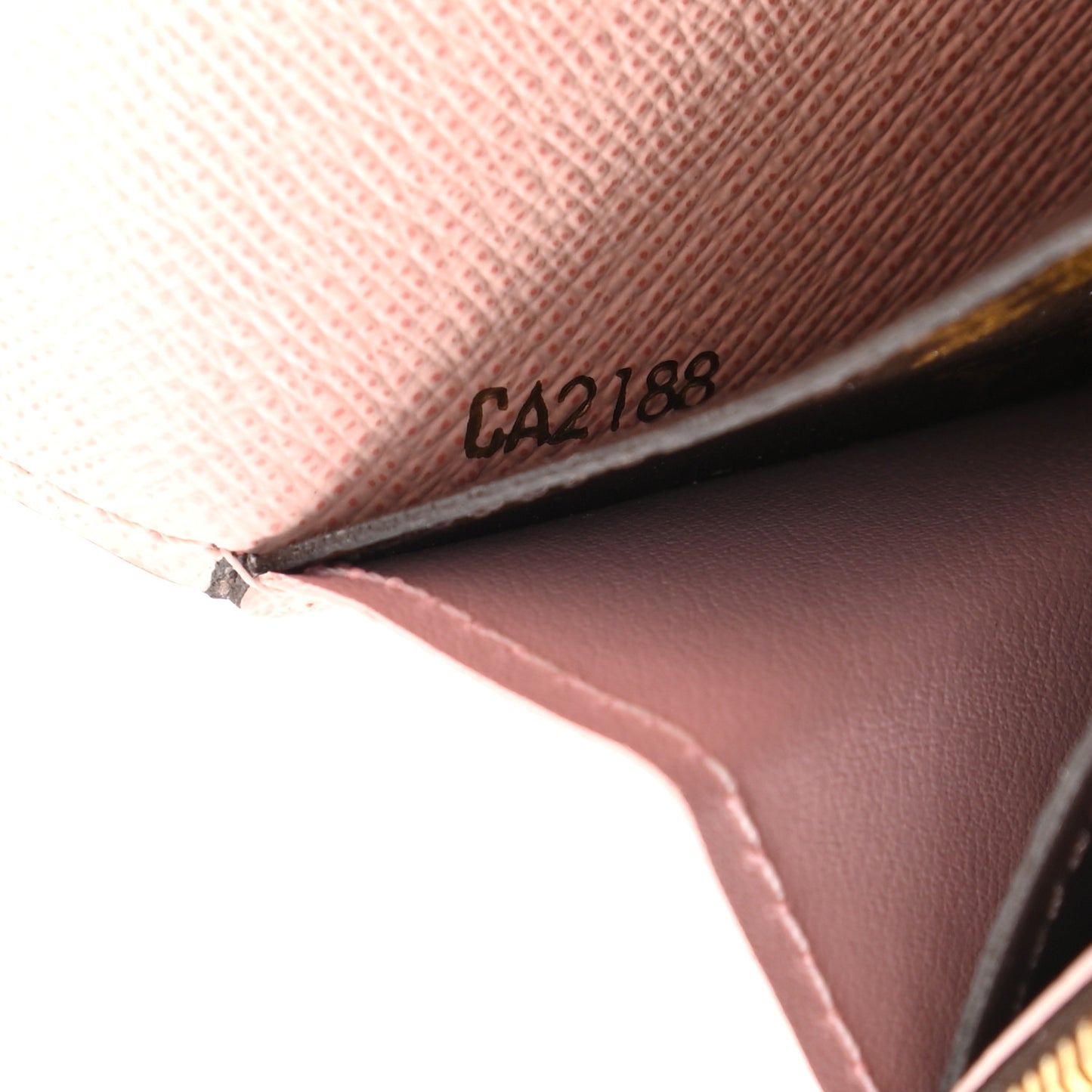 Monogram Emilie Wallet Rose Ballerine