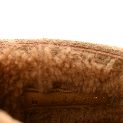 Chanel Suede Cap Toe CC Mary Jane Flats 36 Beige 9 of 10