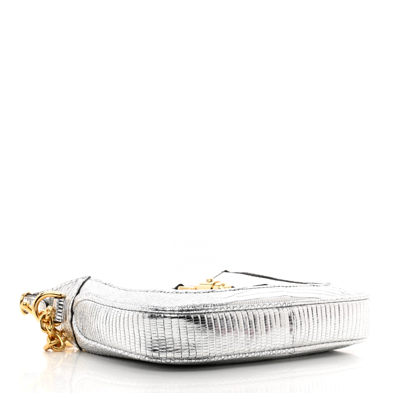 Gucci Lizard Mini Jackie 1961 Silver 4 of 9