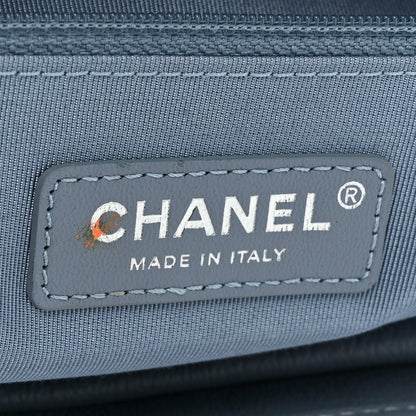 Chanel Patent Goatskin Quilted Medium Gabrielle Hobo Blue 6 of 14