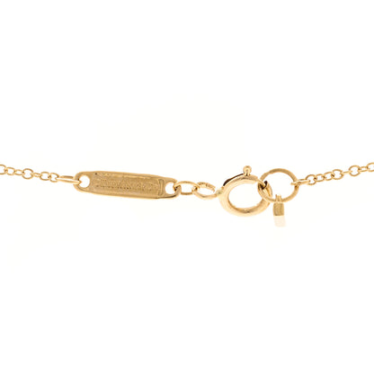 Tiffany 18K Yellow Gold Diamond Tiffany T Two Open Vertical Bar Pendant Necklace 4 of 4