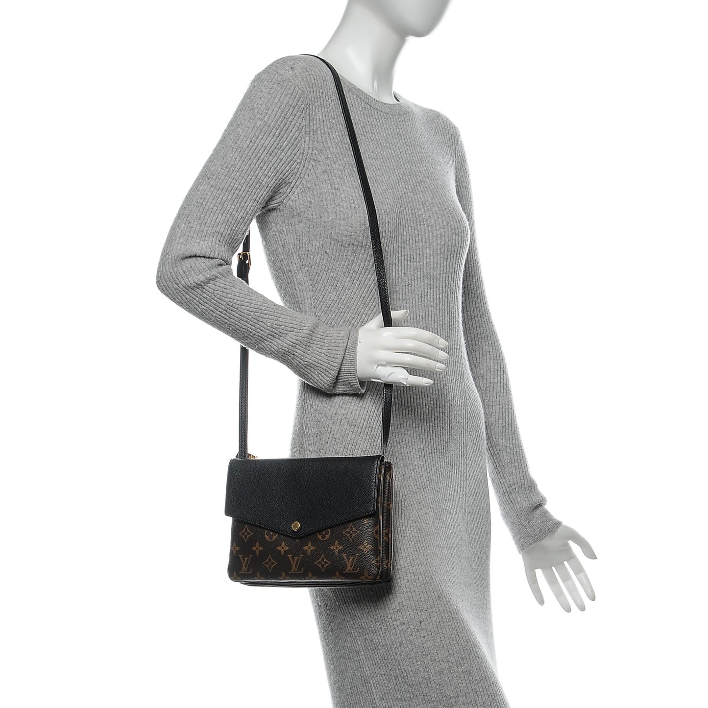 Monogram Twice Pochette Black