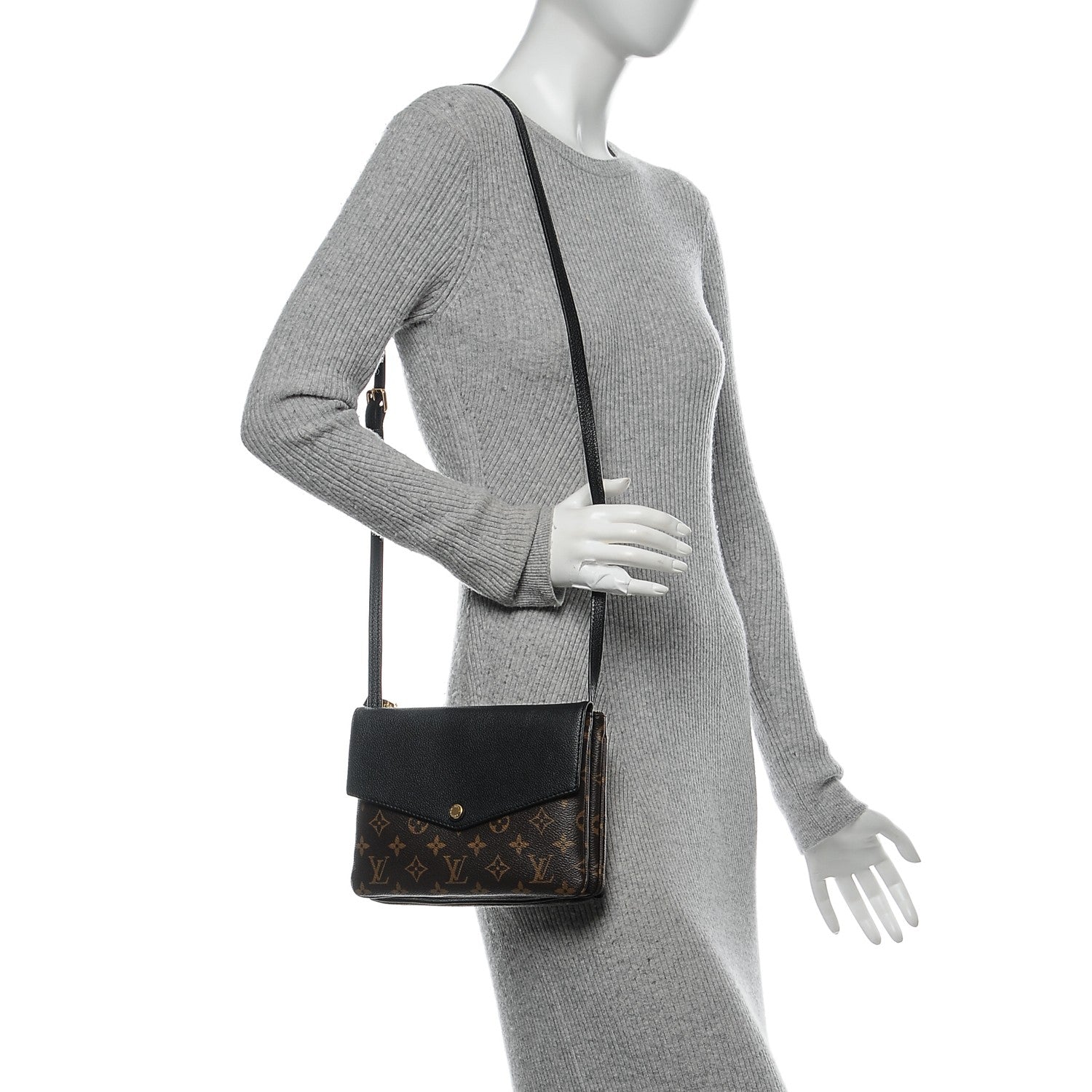 Louis Vuitton Monogram Twice Pochette Black 2 of 6